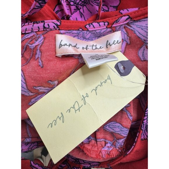 Band of The Free Women's Red Floral Dress Size Medium NWT - Picture 13 of 14